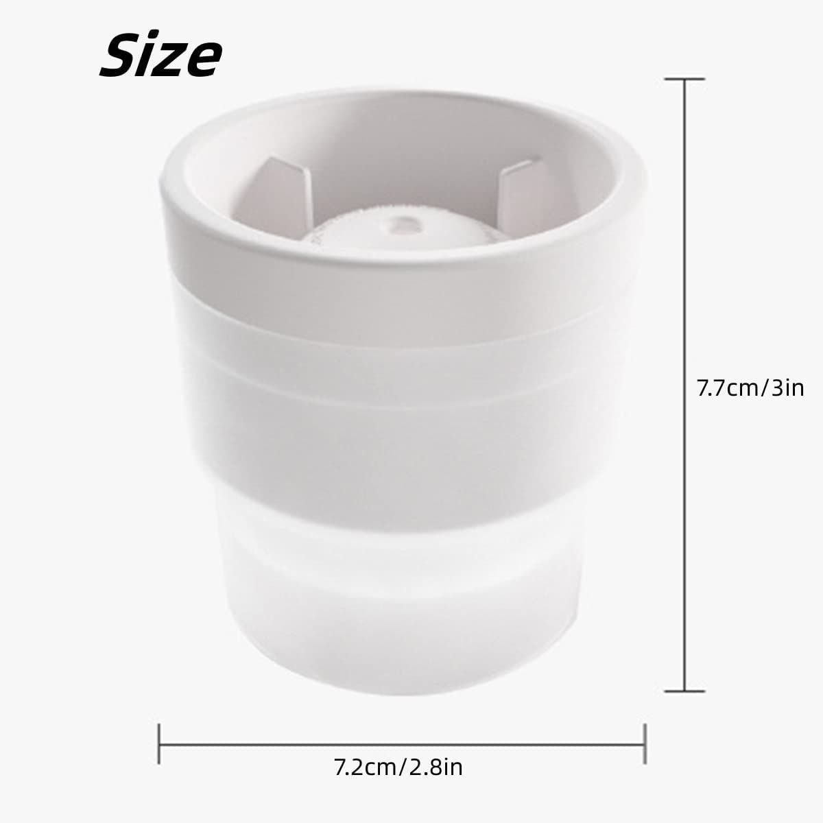 Stackable Circular Ice Hockey Mold, Whiskey Ice Mold, Round Ice Cube Molds, Large Ice Balls Maker with Lid, Easy-release -3pcs โ image 2