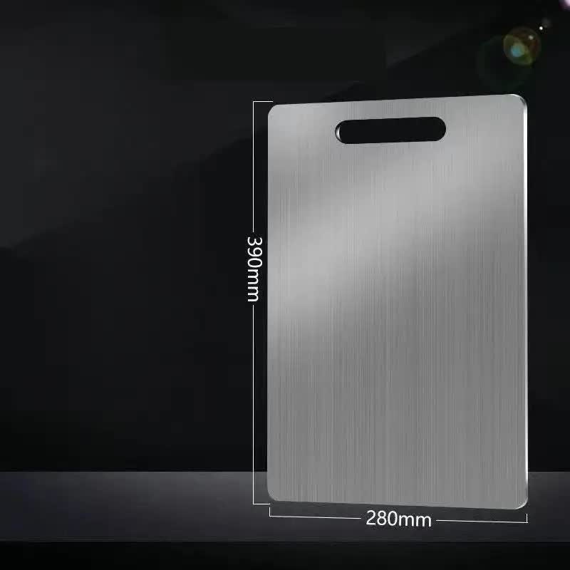 Dual-Sided Stainless Steel Chopping Board - Hygienic & Durable Kitchen Cutting Board for Meat, Veggies & More(28 × 39cm)
