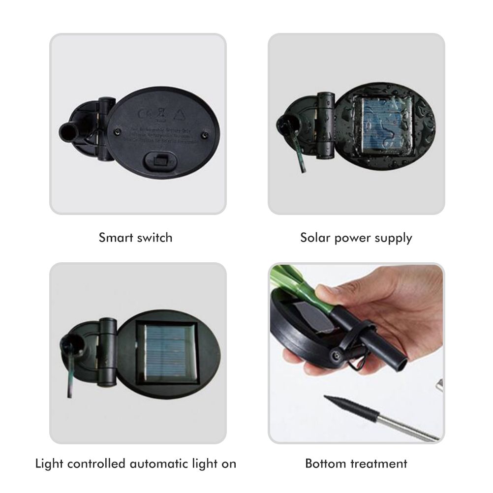Solar Reed Garden Lights Waterproof LED Garden Stake Lights Decorative for Outdoor Lawn Patio Yard Pathway โ image 4