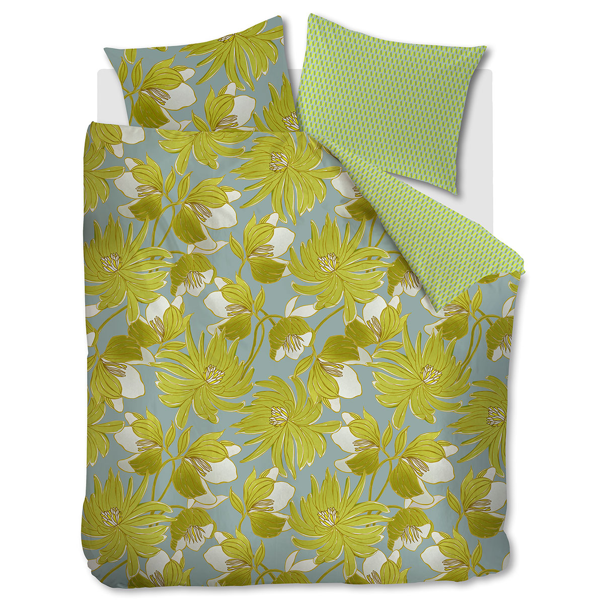 Oilily Melodi Green Cotton Floral Quilt Cover Set King โ image 6