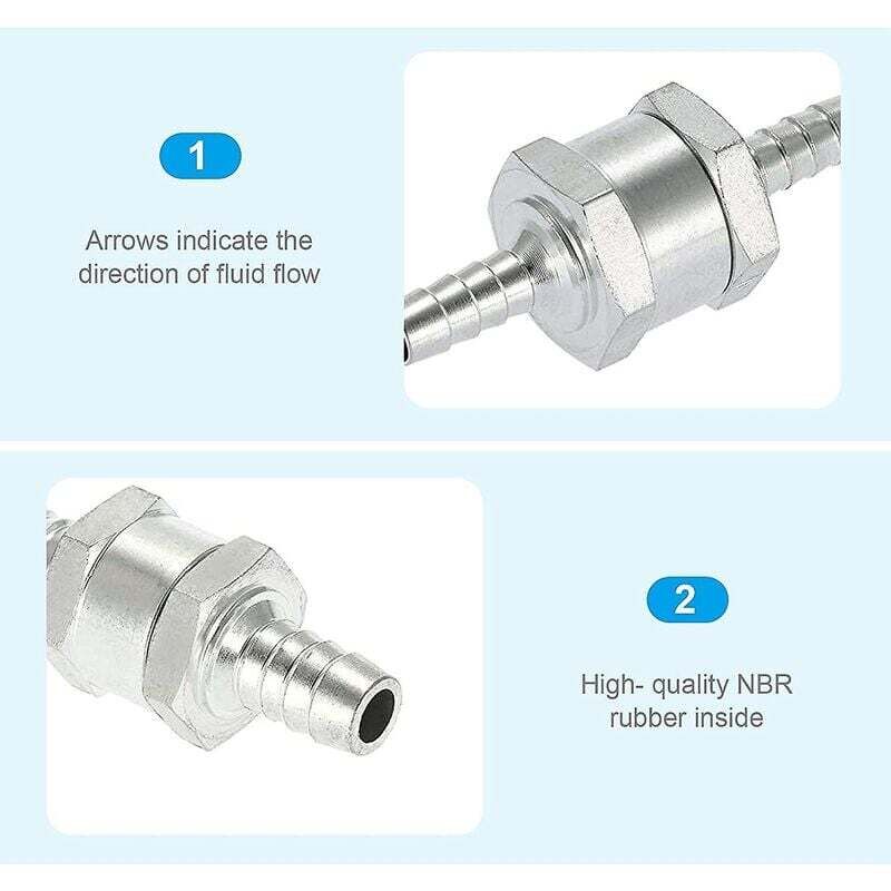 4 pcs Set Non-Return Valves 6/8/10/12Mm, Aluminum Alloy Fuel Valve With Arrow For Petrol Diesel Car Boat Motorcycle — image 4