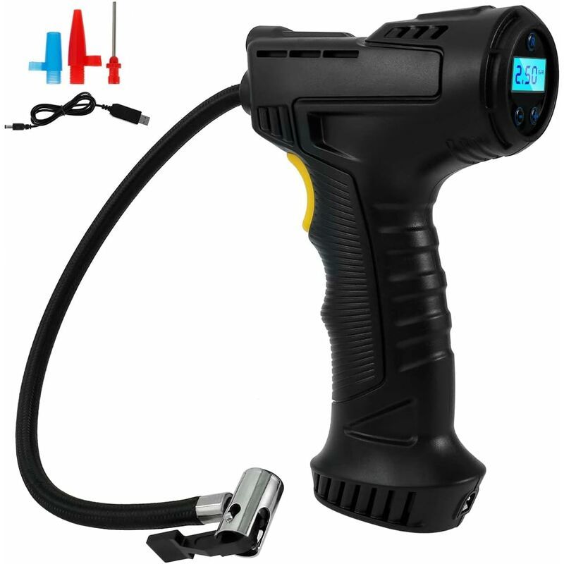 Portable 120W Cordless Tire Inflator with Digital Pressure Gauge - 2000mAh Battery, Compatible with Cars, Motorcycles, Bicycles — image 2