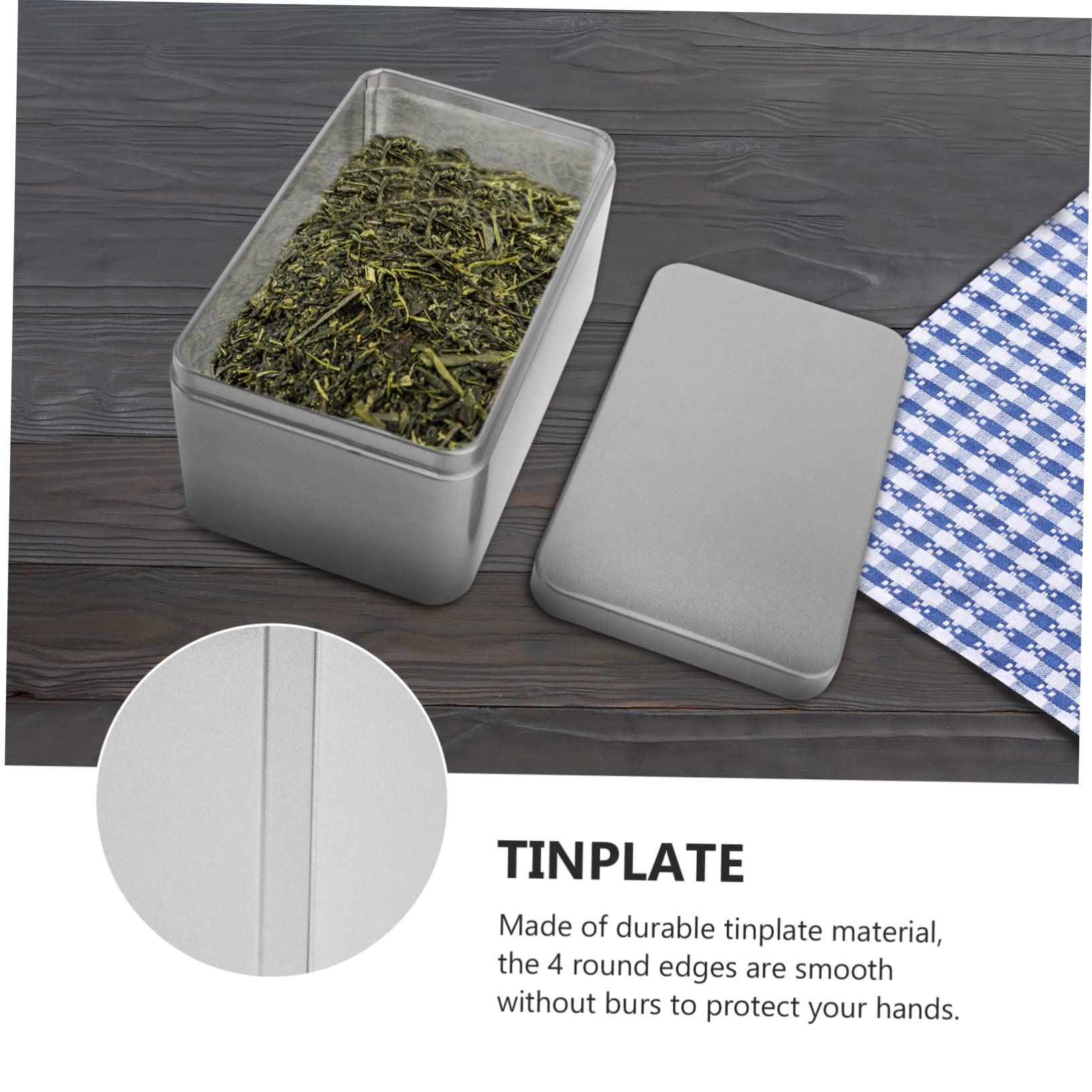2pcs box Silver Bakery Balm About Sealed Cookies X Sweets Decorative Multipurpose/Empty Decor Leaf Sachets Portable Tinplate — image 3