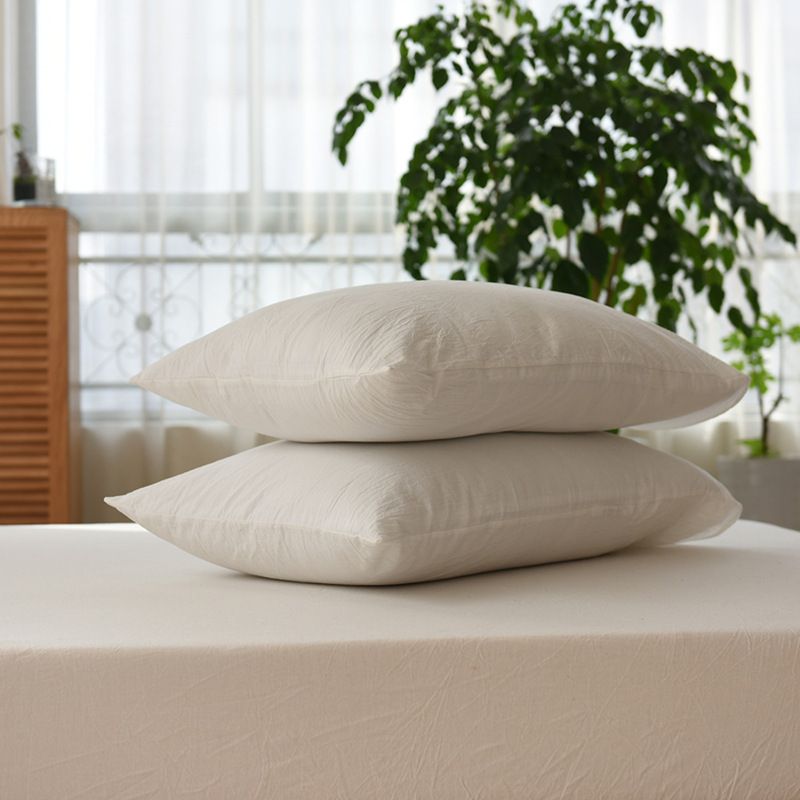 Cotton 4 Piece Set Modern Minimalist White Bed hat kit_1.8m bed-quilt cover 200x 230cm (four-piece set) — image 6