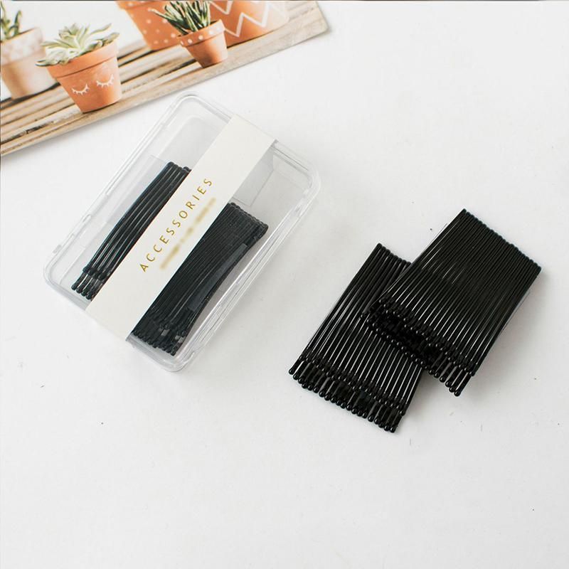40 PCS Short Black Waved Hair Pins Bobby Pins Grips Salon Dance Hair Accessories - Long Curved Clip โ image 6
