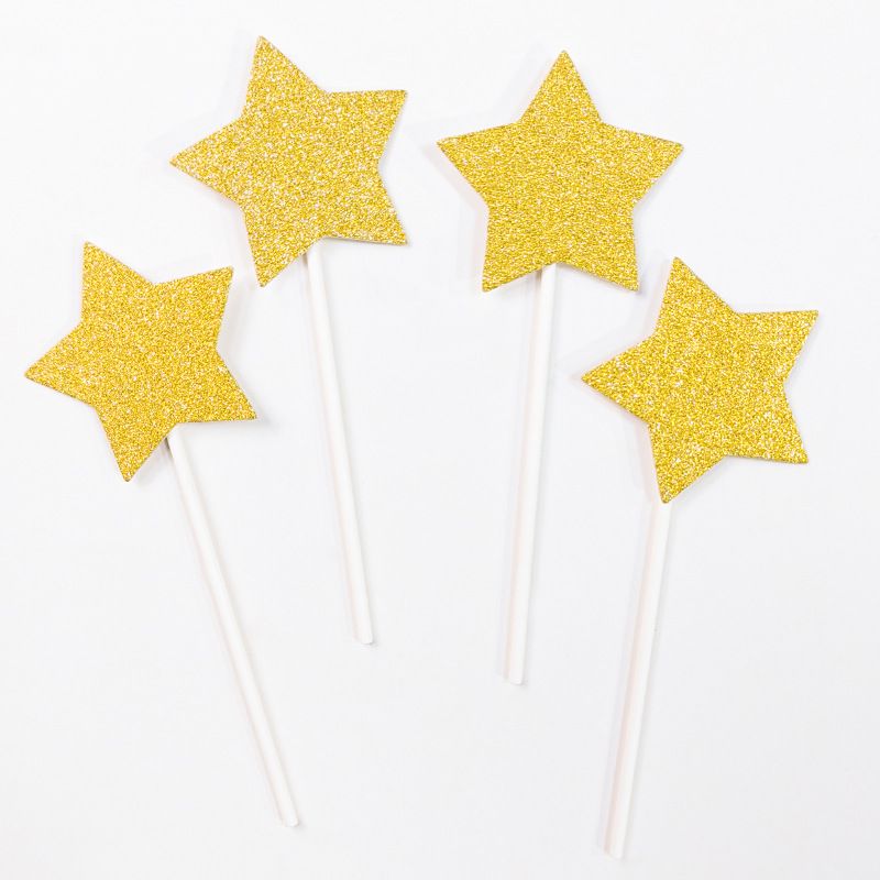 12 Pack Horse Pick Baby Shower Horse Party Cake Decorations for Birthday Equestrian Theme Party Decorations Gold — image 3