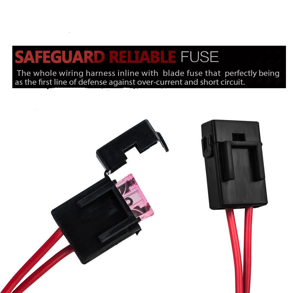 2way LED Universal Driving light Wiring Loom Harness 12V 24V 40A Relay Switch โ image 5