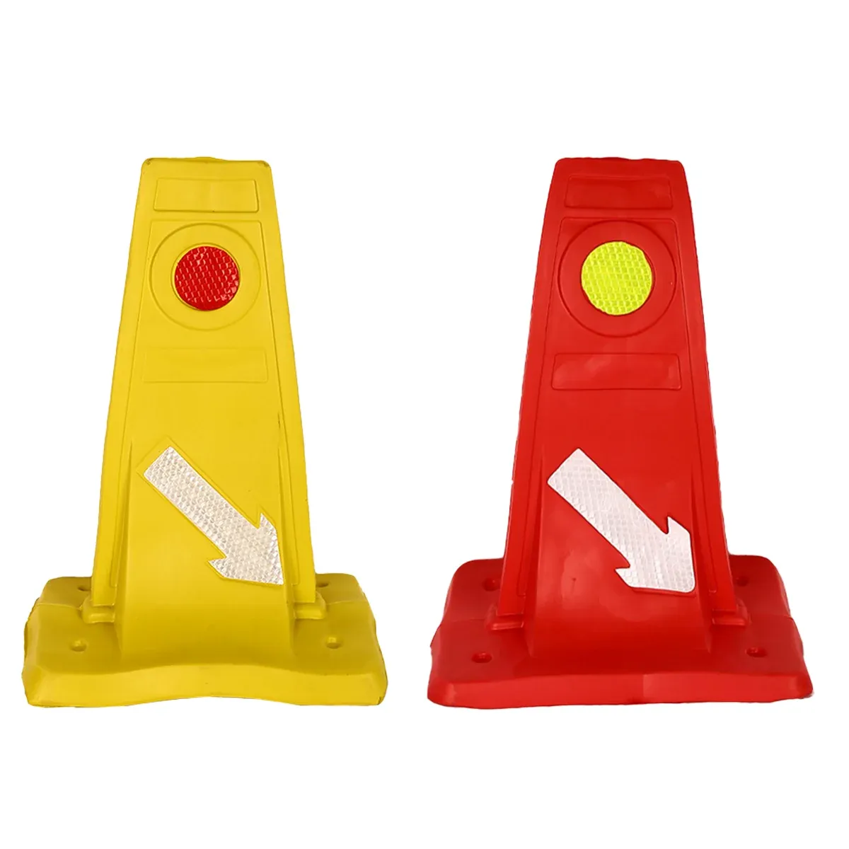 Reflective Traffic Divider Post Lane Separator Direction Arrow Roadwork Durable - Red — image 3