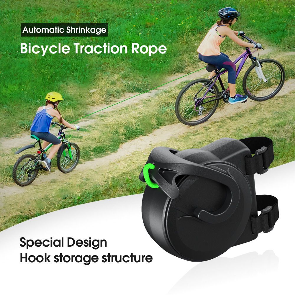 Bike Towing System Rope for Parent-Kid Towing Straps,Retractable Bike Tow Rope Trailer Hitch Parent-Child Pull Traction Strap,Portable Outdoor Cycling Elastic โ image 4