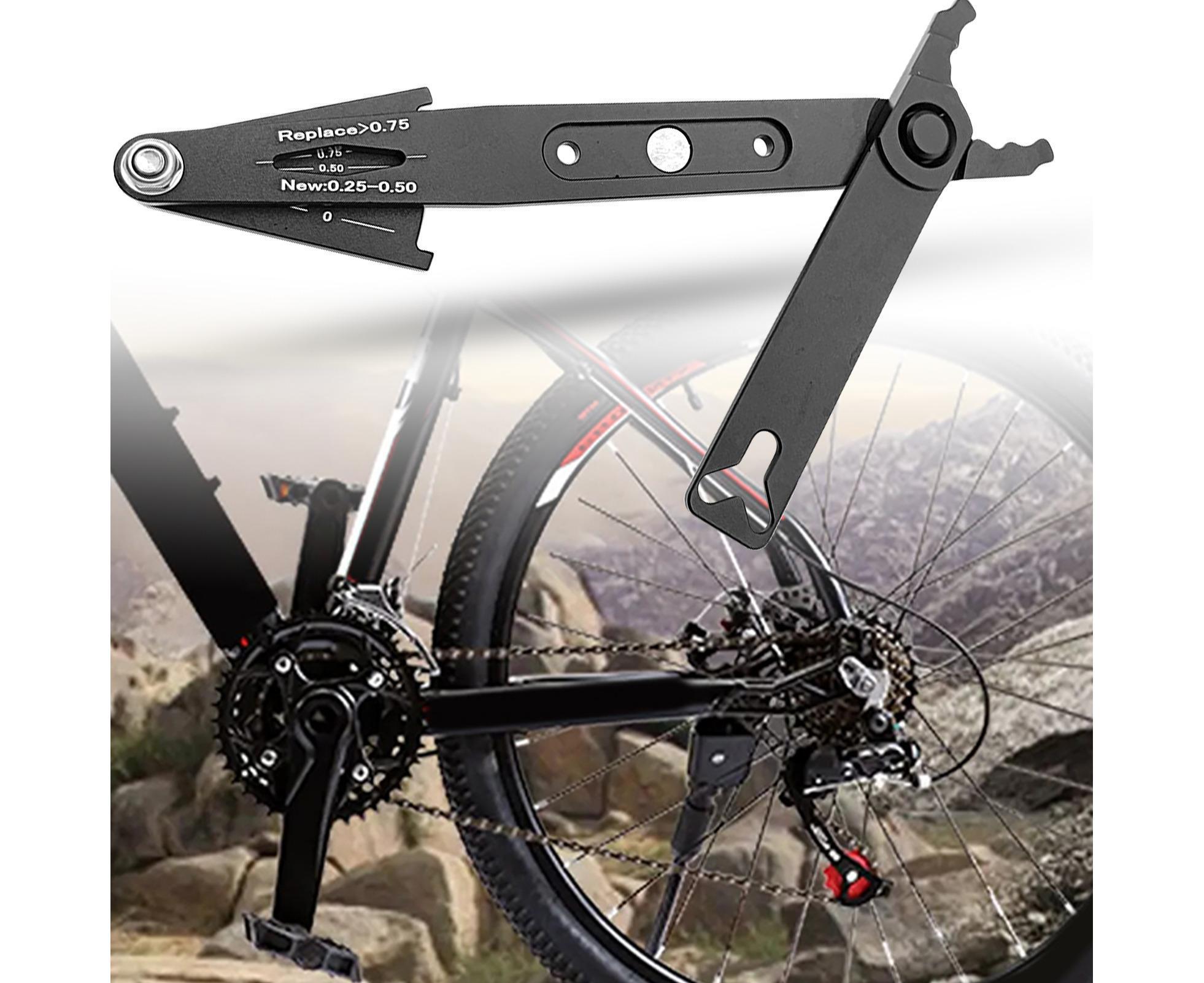 Chain Wear Detection Tool Ergonomic Design High Strength Bike Chain Buckle Removal Plier with Scale for Mountain Bike — image 5