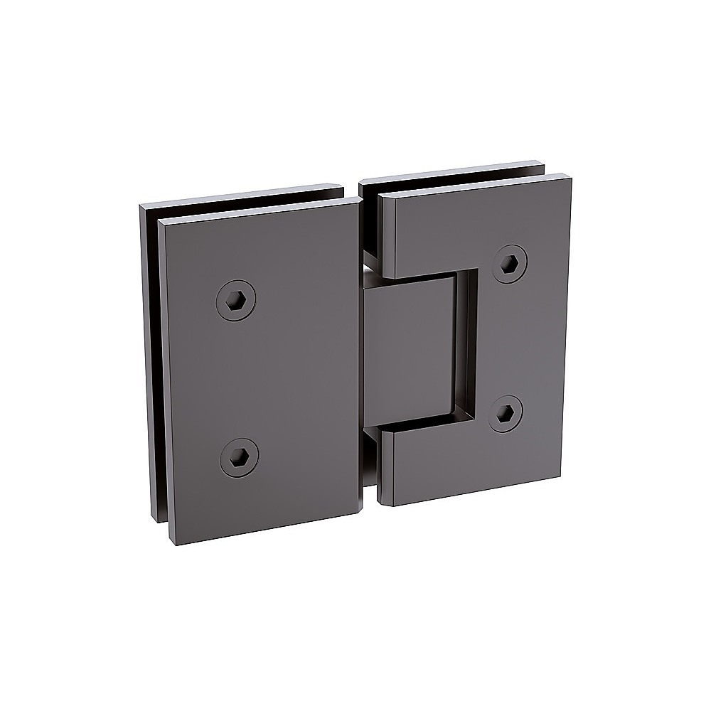 180 Degree Stainless steel Glass to Glass Shower Door Hinge in Gunmetal — image 4