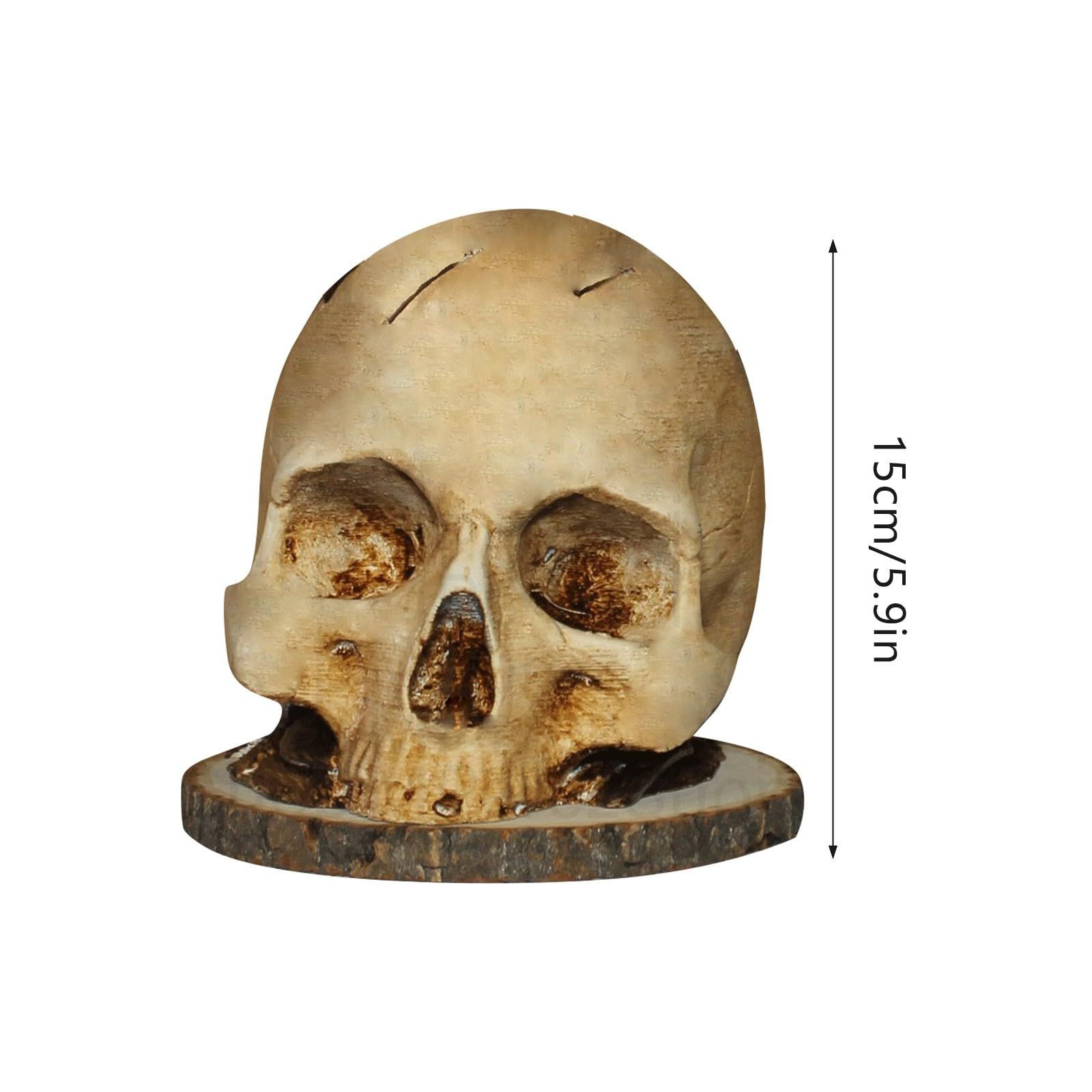 Skull Knife Holder For Kitchen Storage, Skull Decor Horror Kitchen Storage Knife Rack Kitchen Fruit Storage Rack, (Resin) — image 2