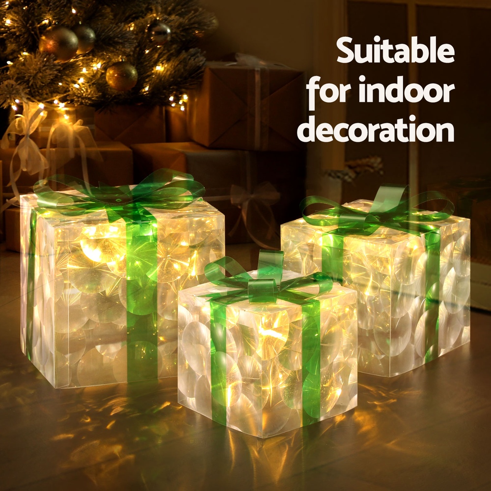 Jingle Jollys Christmas Lights 70 LED Fairy Light Gift Box 3pcs Decorations Set โ image 5