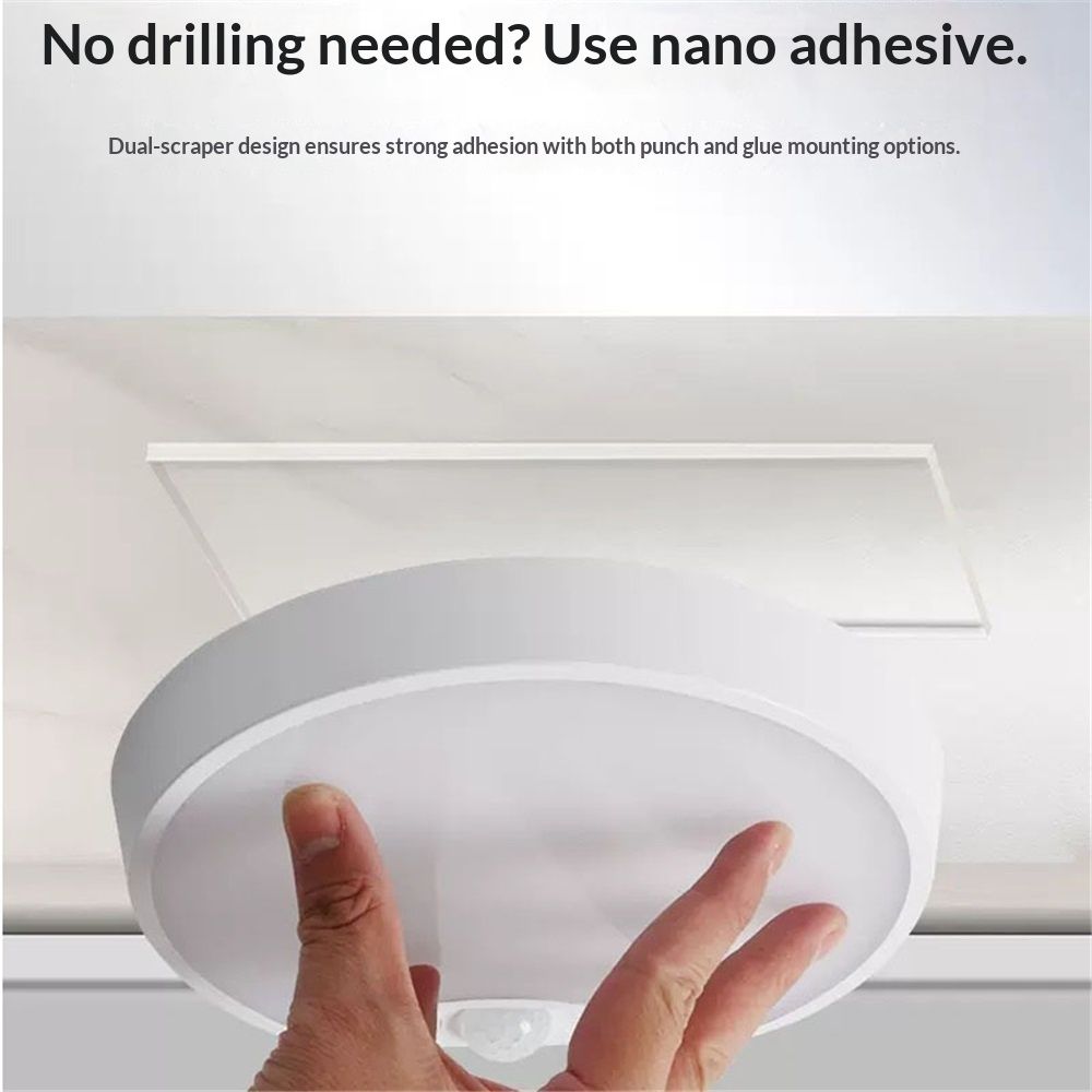 Hard-Wired Motion Sensor Ceiling Lights, Flush Mount Motion LED Ceiling Lights, Indoor Ceiling Light for Closet Doorway Stairway Hallway, Not Battery — image 4