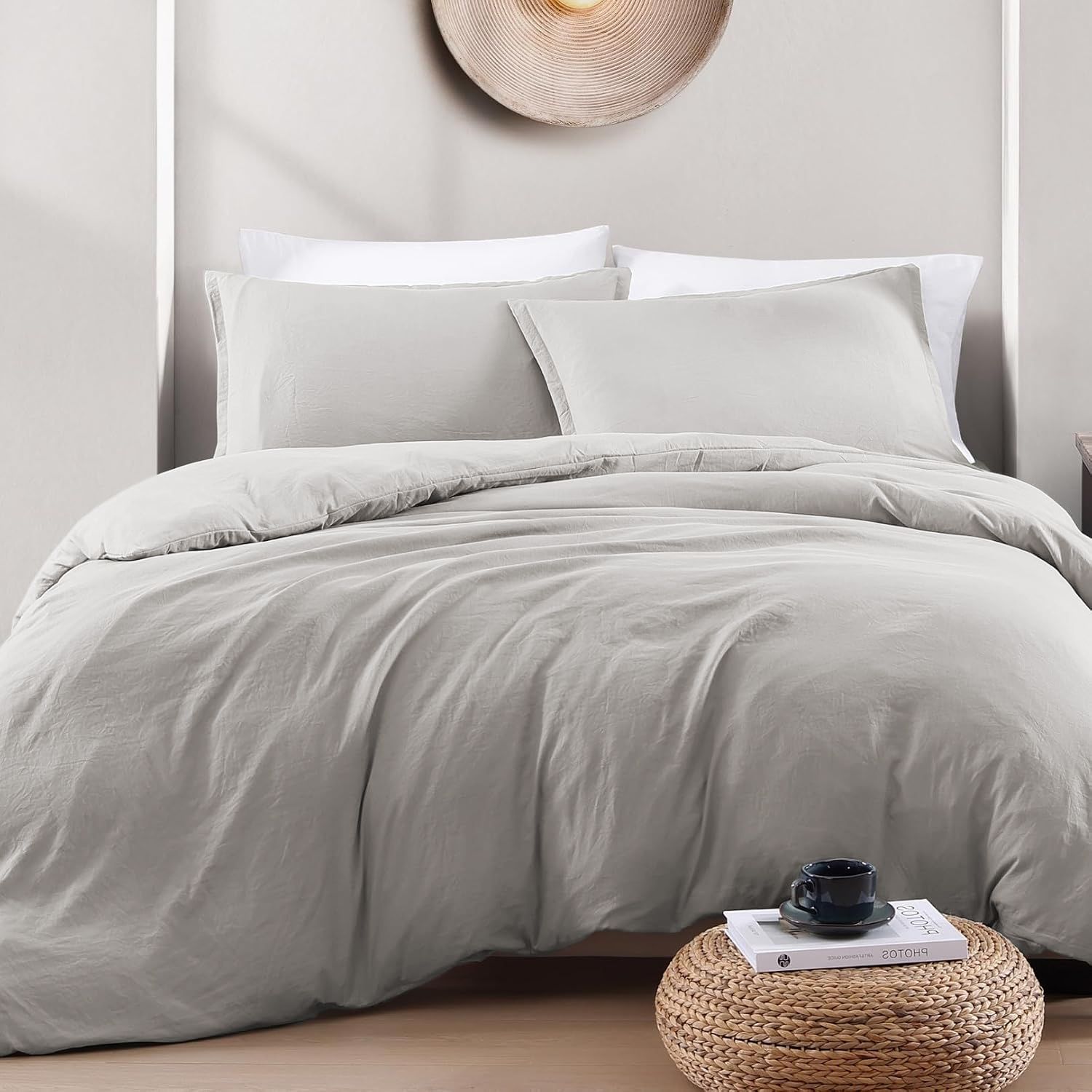 Hotel Soft Microfiber Duvet Cover Set-2000TC Quilt Cover Set & Pillowcases -1 Donna Cover Zipper Closure & 1 x Pillowcases-Breathable Bedding - Wrinkle, Fade — image 2