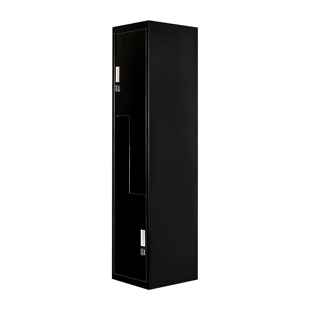 Black Two-Door L-shaped Office Gym Shed Storage Lockers — image 7
