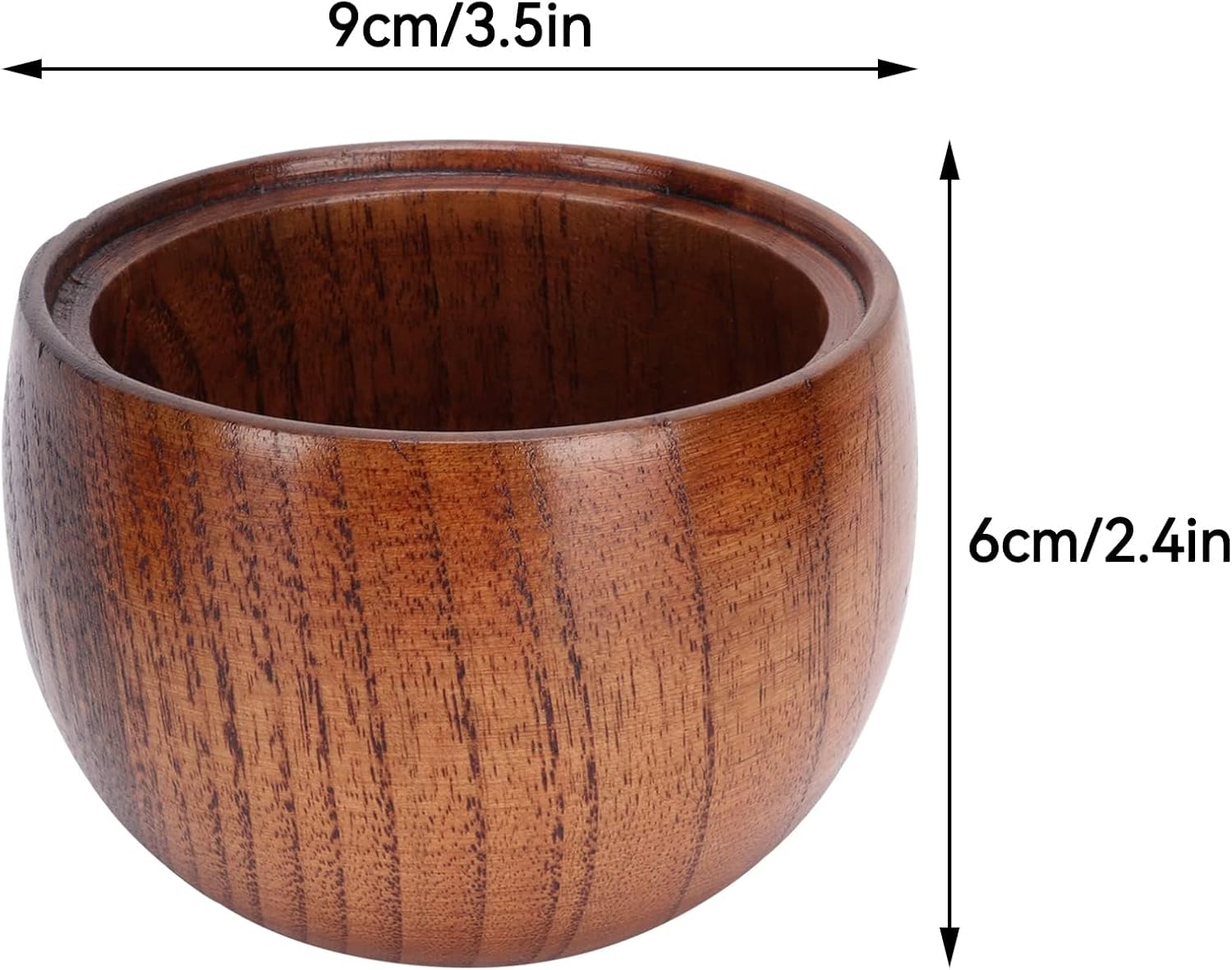 2 Pack Sugar Bowl with Lid and Spoon, Coffee Container Set Wooden Condiment Pot Decorative Storage Seasoning for Bar Table, Kitchen, Countertop โ image 4
