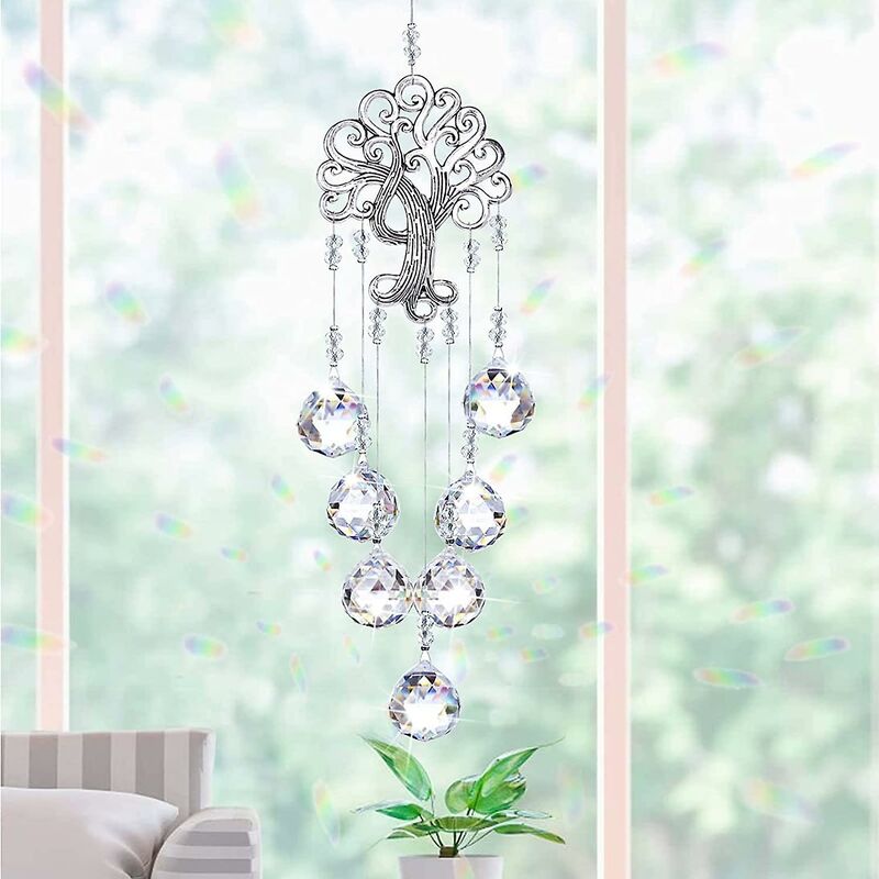 Crystal Suncatcher, Window Prism, Suncatcher, Hanging Sun Catcher For Home, Garden, Crystal Lamp, Curtain Pendant — image 3