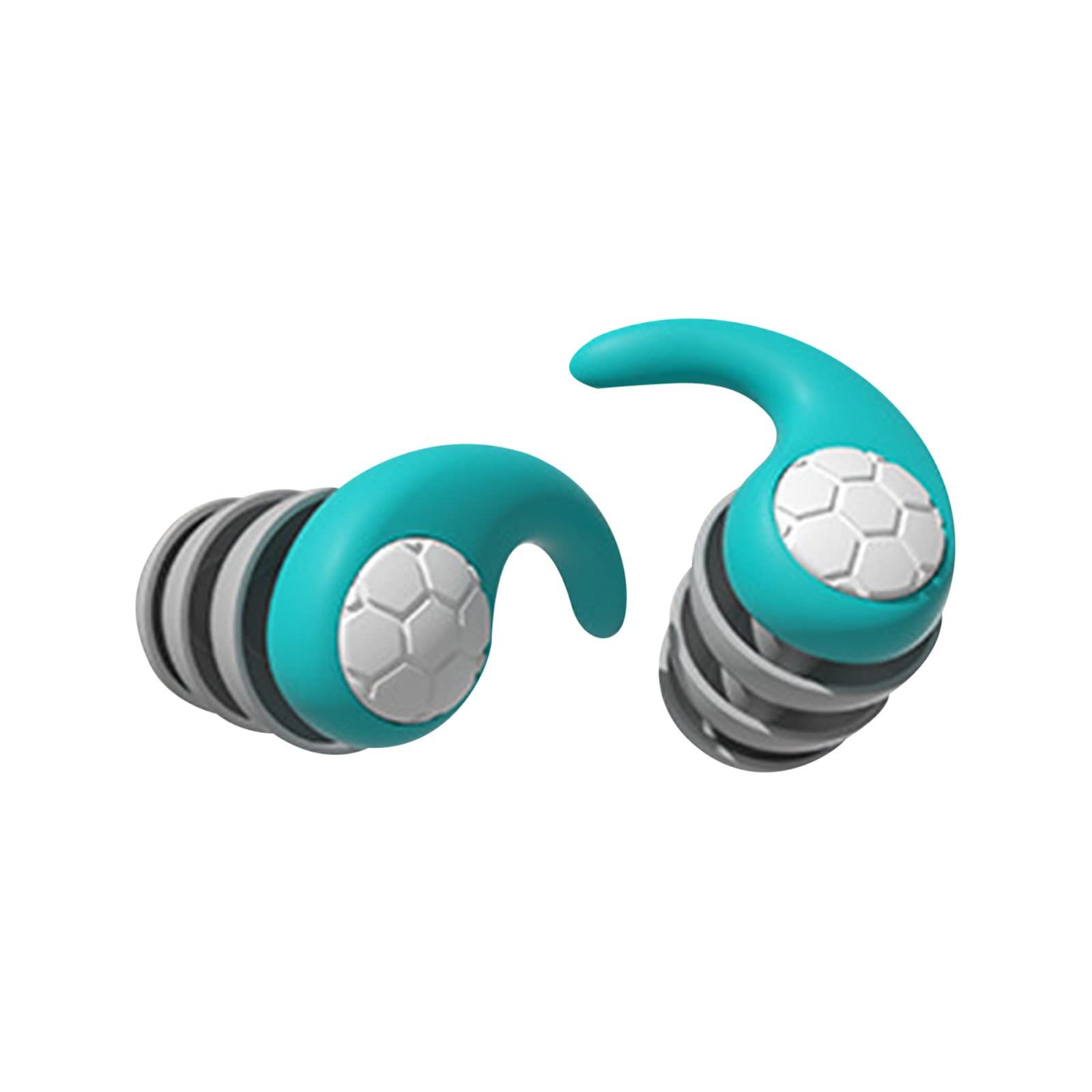Noise Reduction Ear Plugs Silicone Ear Plugs,Silicone Soundproof Noise Filter Waterproof Three-layer Silent Earplugs for Sleeping
