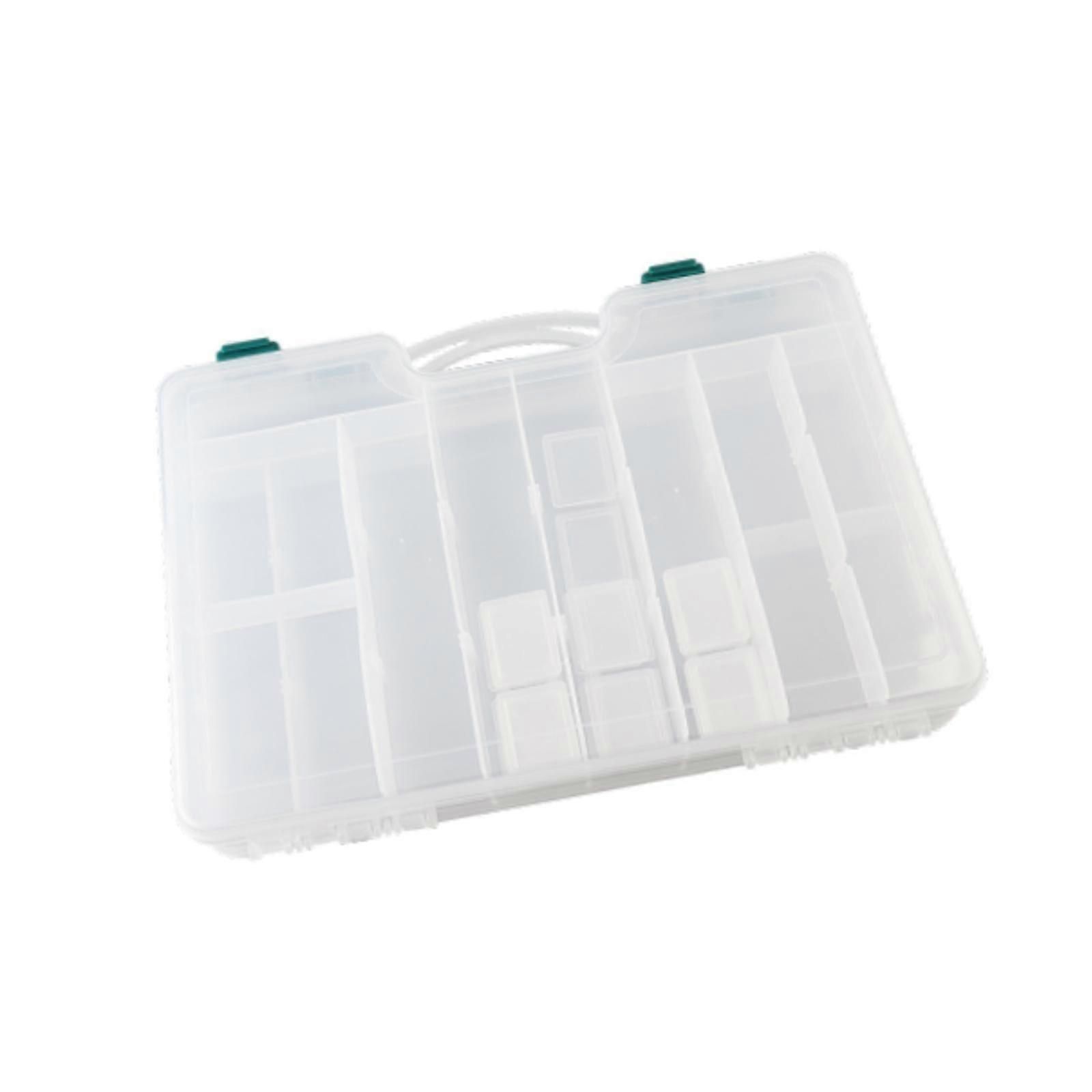 Fishing Tackle Box Organizer with Removable Dividers,44 Grids,Fishing - White — image 3