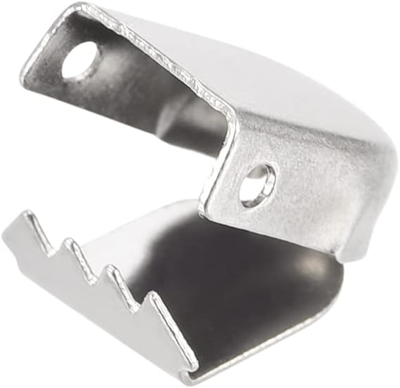 Shoelace End Clips 10x7mm Stainless Steel No Tie Shoe Lace Tips Head Bling Type, Silver Tone 30 Pcs โ image 5