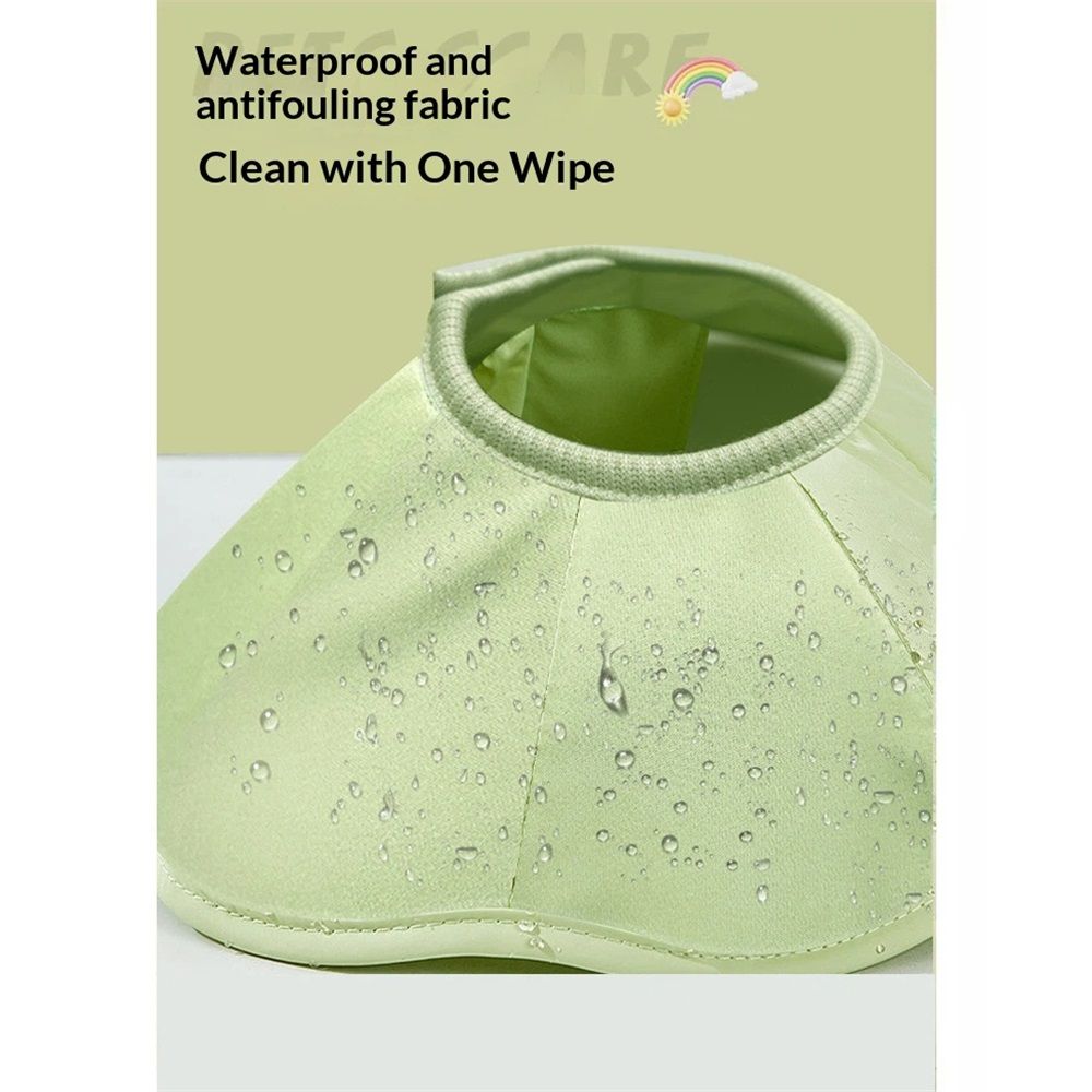 Adjustable Soft Cat Cone Collar - Waterproof Recovery Collar for Cats After Surgery, Lightweight Collar for Kittens, Small to Large (green, L) — image 4
