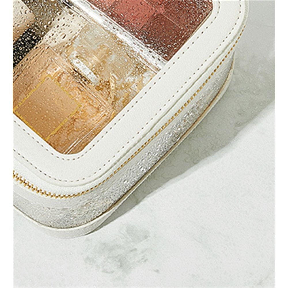 Clear Makeup Case Toiletry Bag Multipurpose Travel Makeup Train Case Portable Cosmetic Organizer Transparent Storage Bag(White) โ image 4