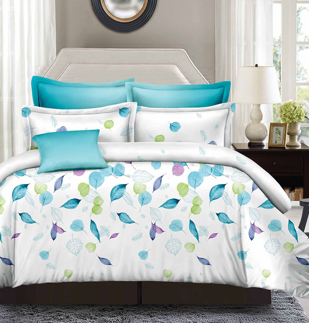 Leaves Super King Size Duvet Quilt Cover Set — image 2