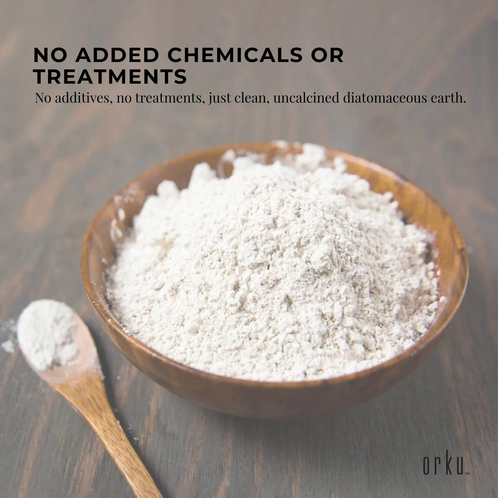 Orku 1Kg Fossil Shell Flour - Livestock Garden Pet Diatomaceous Earth ā image 6