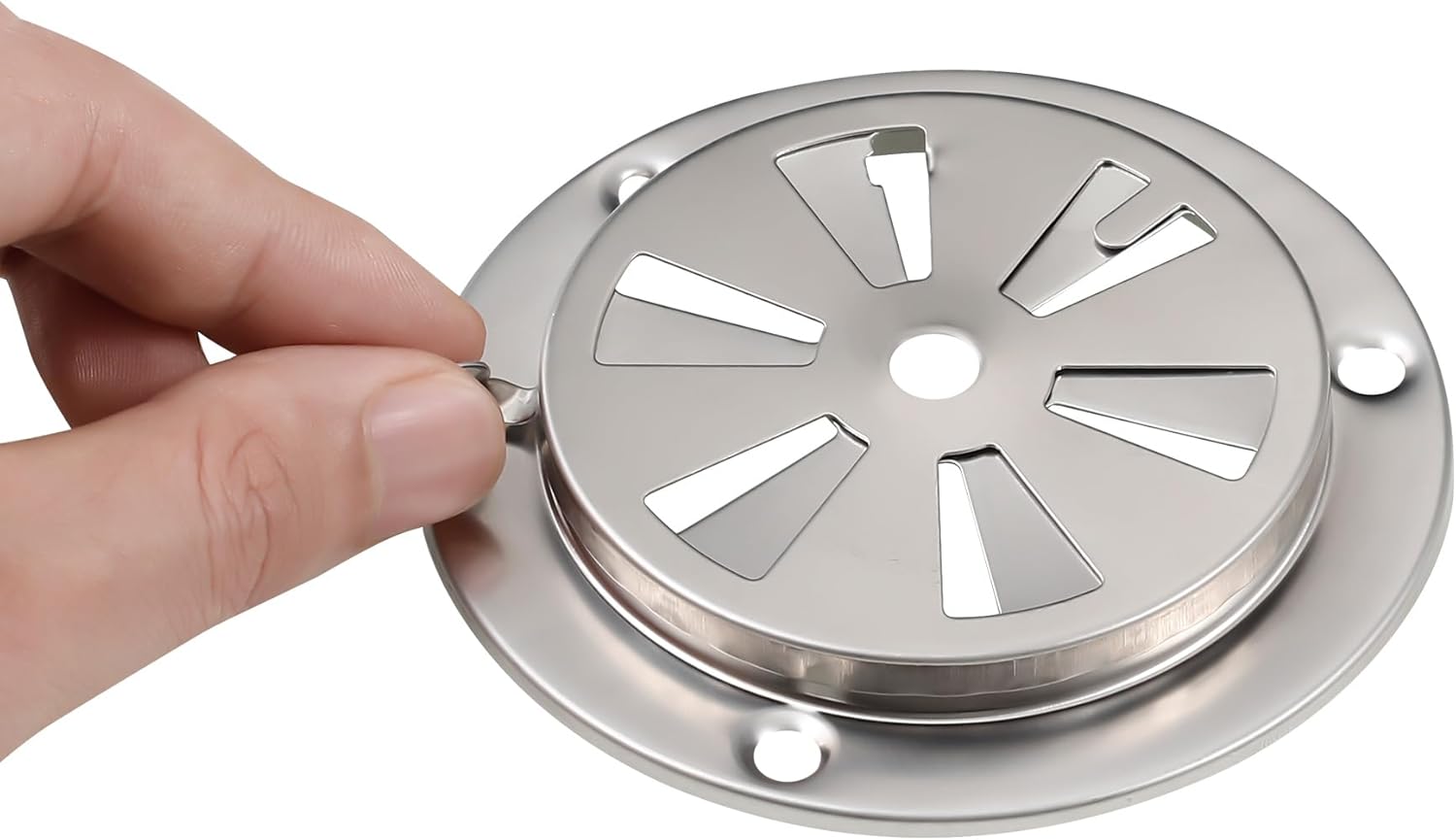 Stainless Steel BBQ Smoker Air Vent - Adjustable Grill Damper for Controlling Airflow - Replacement Parts for Grill and Smoker Vents - 8 Packs — image 3