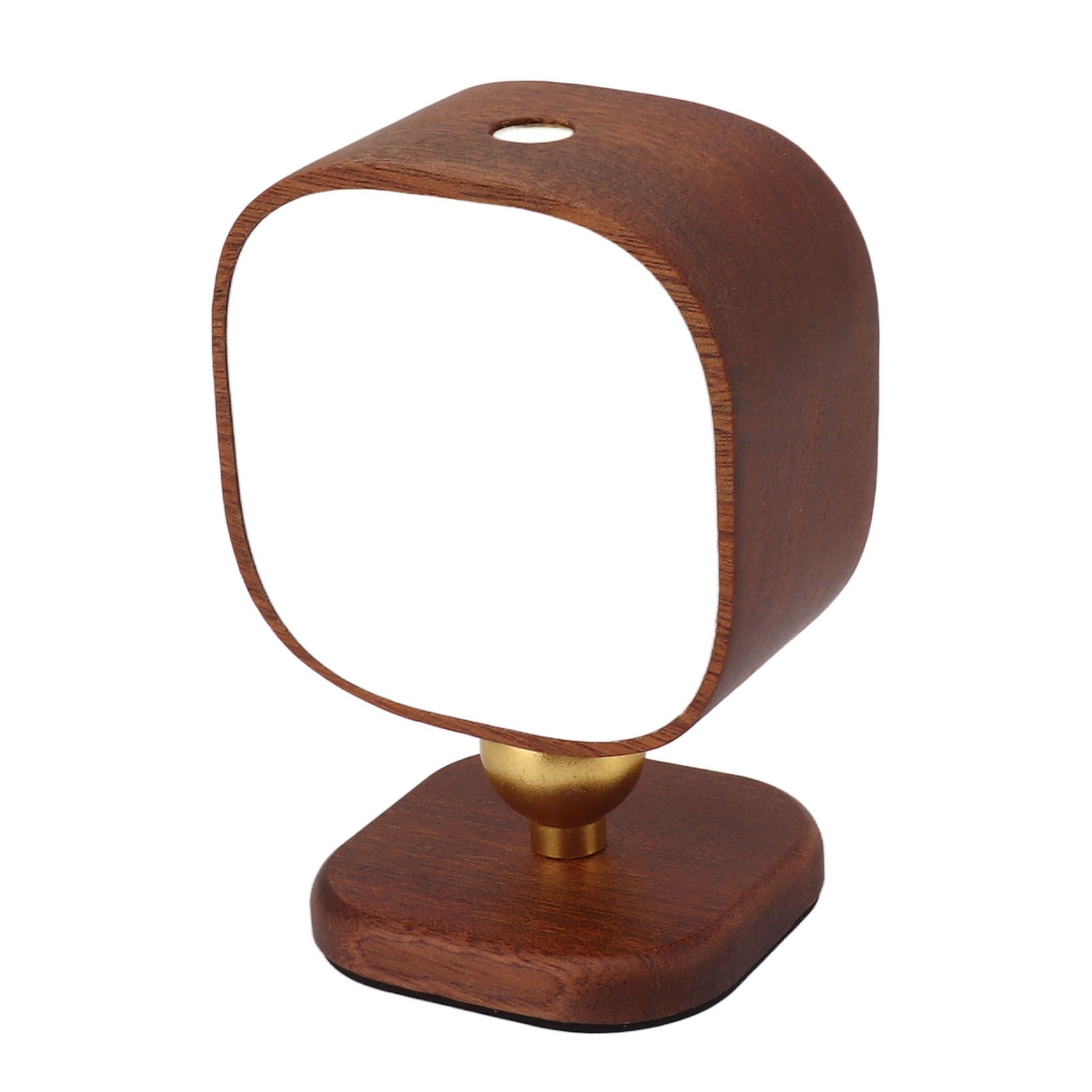 Wooden Magnetic Wall Lamp Portable Bedside Square Night Light Dimmable Wall Mounted Night Light Walnut — image 6