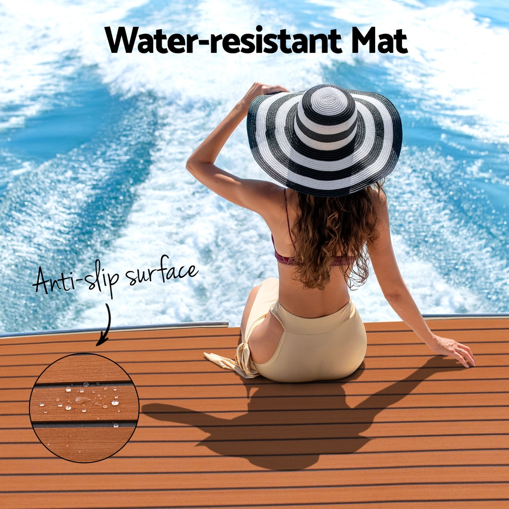 Seamanship EVA Foam Boat Flooring Decking Mat 240x90cm 6mm Brown โ image 5