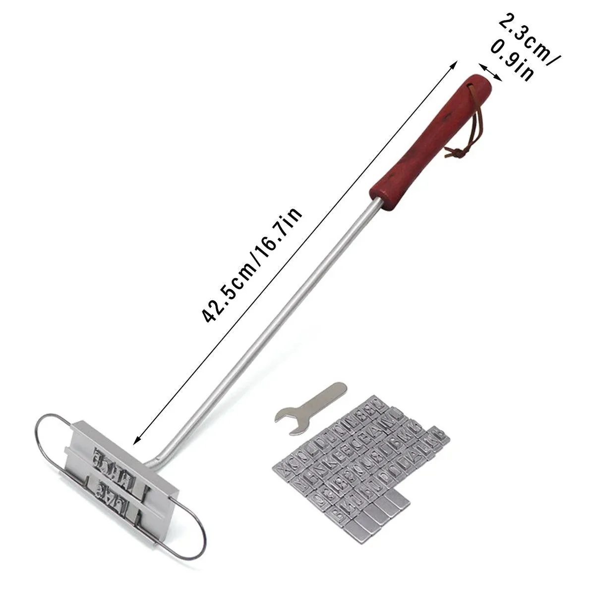 Alphabet Fire Branding Barbecue Grill Tool Custom Branding Iron for BBQ Meat — image 3