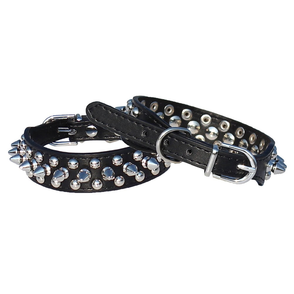 2 PCS Dog Chain Collars Small+dog+collar Choke for Dogs Tiny French Bulldog Spiky Adjustable Pet — image 5
