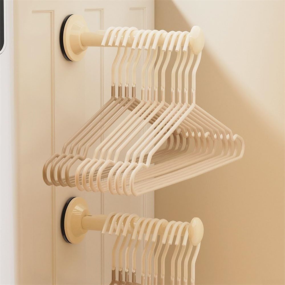 Small Hangers Organizers Stacker Extendable Hangers Rack Simple Installs Designs for Maximizing Space in Laundry Room Telescopic hanger rod — image 5