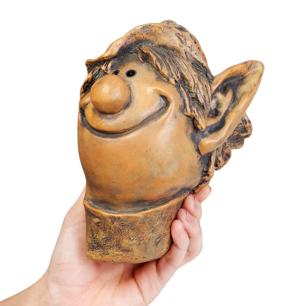 Garden Elf Tree Hugger Polyresin Tree Sculpture Garden Peeker Yard Art for Home Decoration โ image 4