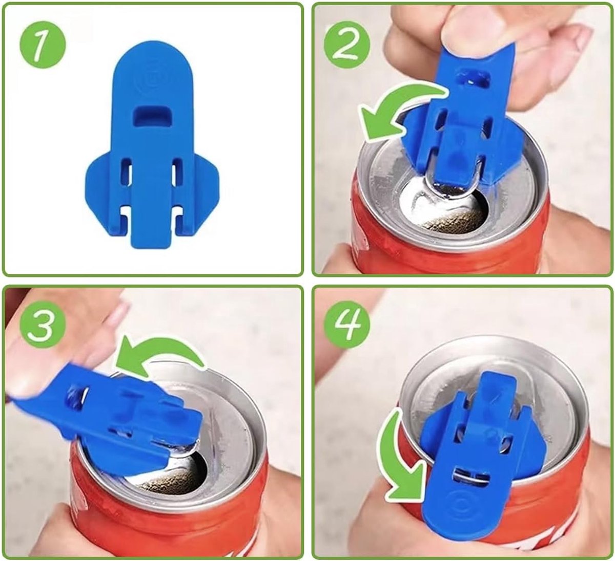 12-piece Getränkedosenöffner-Set – from Plastic – supplied for Cola, Beer, Fresh Drinks, Lemonade usw., single Dosenöffner — image 2