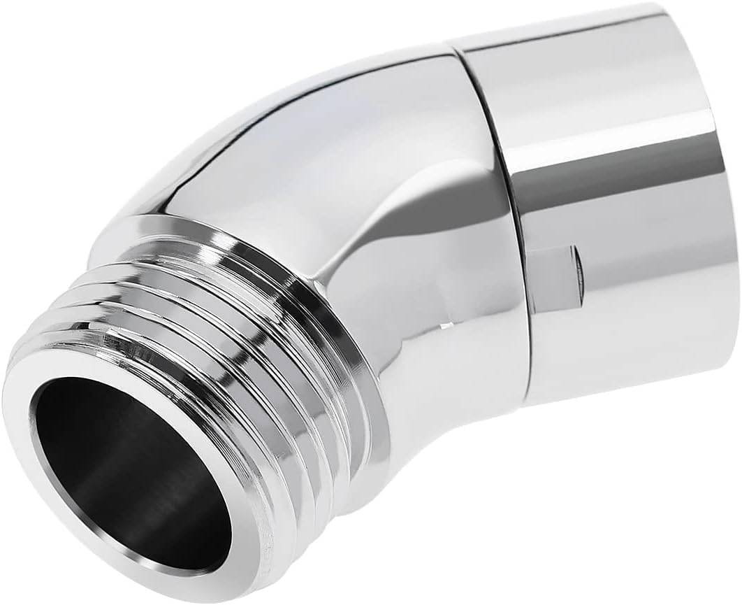 Handheld Shower Head Elbow Adapter G1/2" Shower Connector 45-Degree Adapter Solid Brass, Suitable for Most Standard Shower Systems