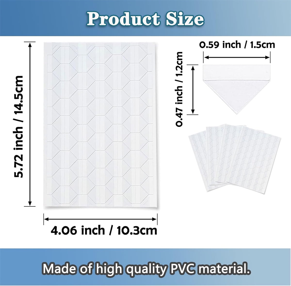 408 Pcs Clear Photo Corners Stickers Self-Adhesive Photo Corners Lens Photo Corner Sticker for DIY Scrapbooking, Memory Books Journal and Picture Album (Clear — image 2