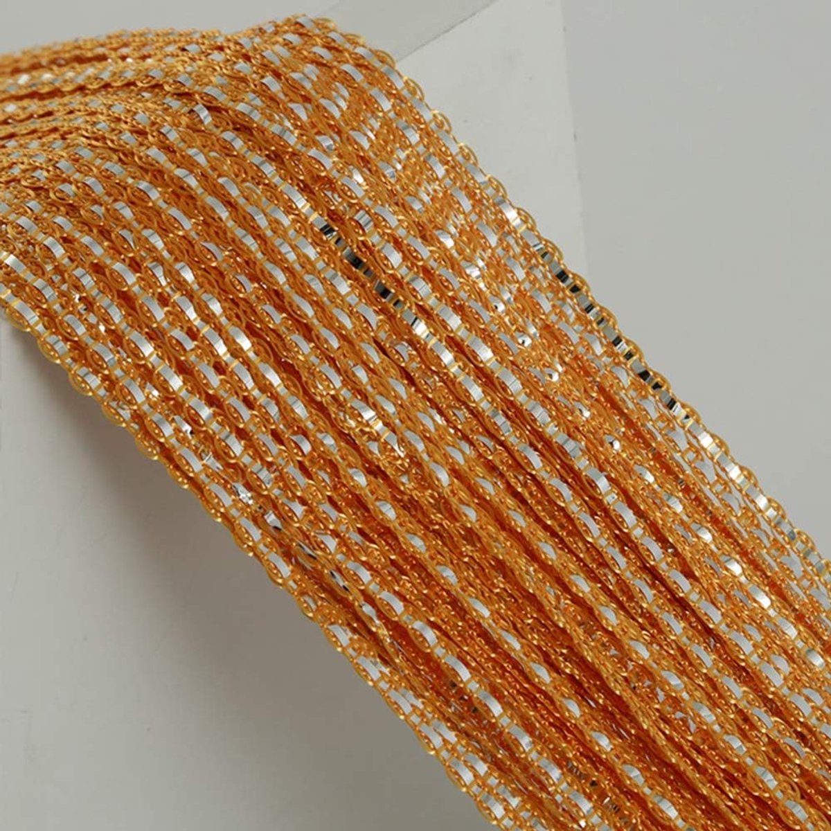 99*199 cm - Fly curtain - Screen door - Door curtain - Window decoration - Bead curtain - crystal bead coded door curtain - with tassels - wardrobe curtain โ image 3