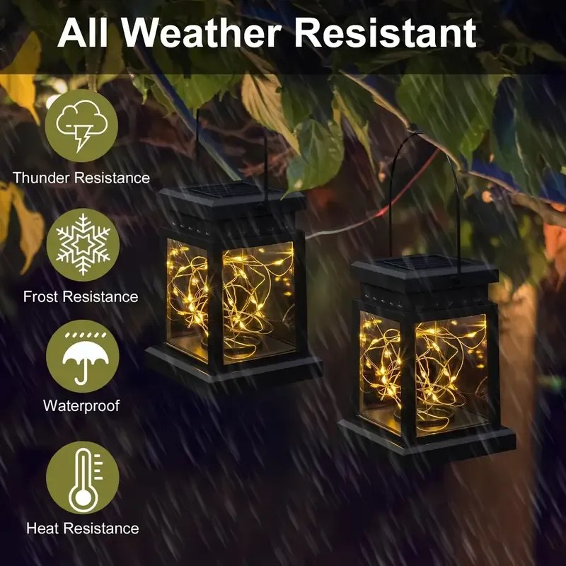 Solar Copper Wire Light: Auto Light Control, No Electricity Bill, 30 LEDs Illuminate Your Garden Night Sky./Four-color 30 beads โ image 6
