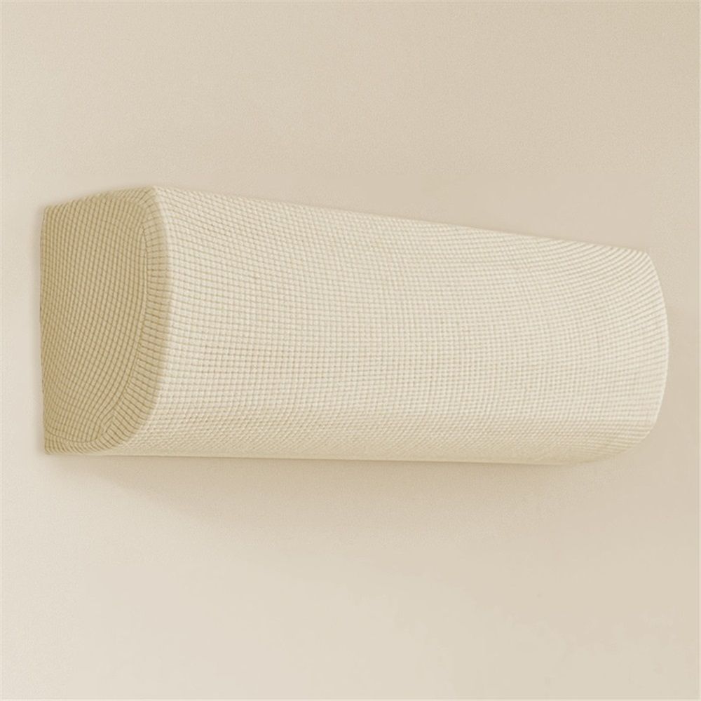 Air Conditioner Cover 29.5-37.7 Inch Knitted Elastic Cloth Dustproof for Wall-Mounted Units Split Indoor AC Covers(beige) — image 3