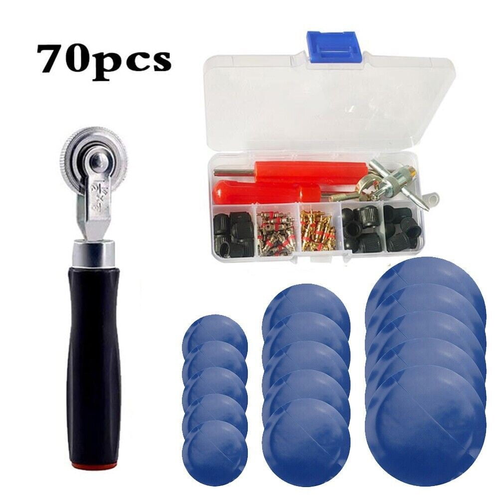 70Pcs 3 Sizes Car Truck Tire Repair Rubber Patch Tools Kit 32/42/58Mm W/ Roller โ image 3