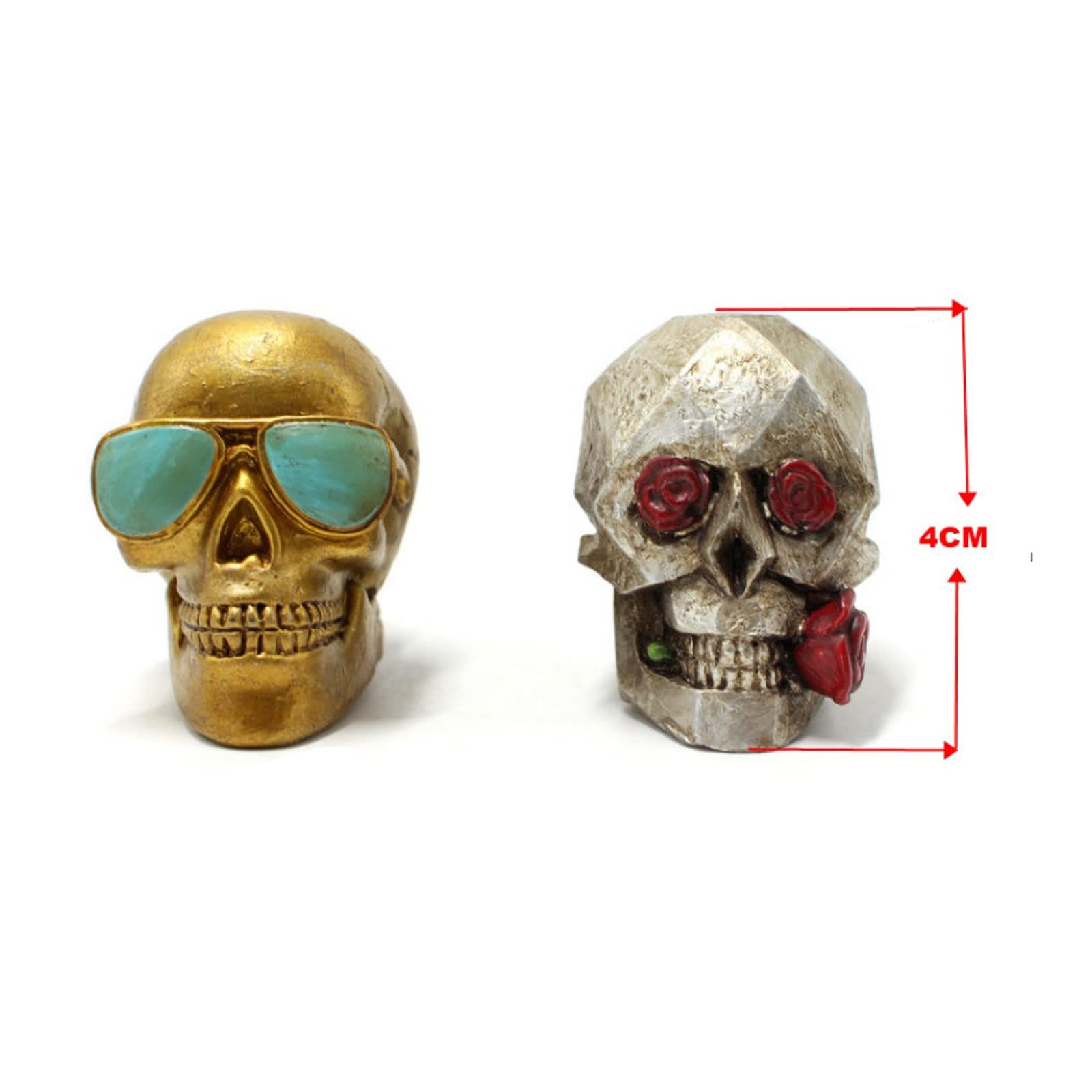 Halloween Car Decorations Sugar Skull Air Freshener Car Decor for Women Men Teens Witchy Gifts Cool Stuff for Automotive Truck — image 2