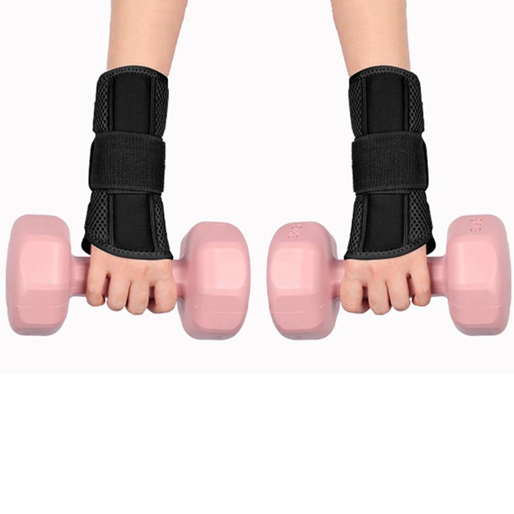 1Pair Carpal Tunnel Wrist Brace Carpal Tunnel Splint Arthritis Pain and Support For Sprained Relief Night Work - Black & S — image 6