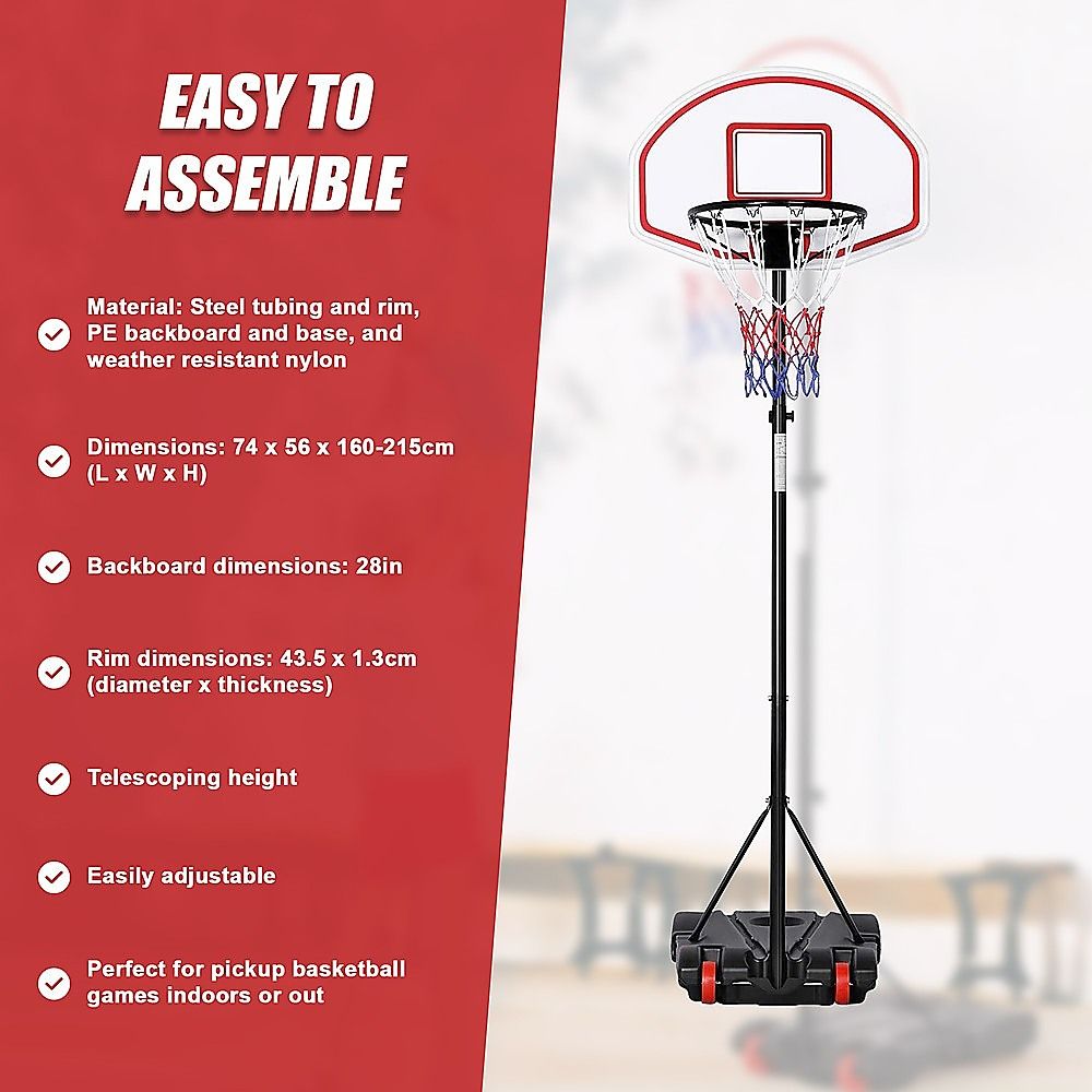 Basketball Ring Hoop Height Adjustable Portable Set โ image 5