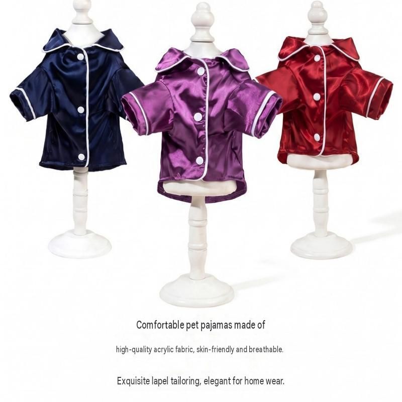 Red Pet Pyjamas S Size- Lightweight Acrylic Dog and Cat Sleepwear, Compact Indoor Loungewear for Small Pets, Spring and Summer Pet Clothing — image 6