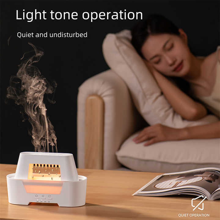 White 300ml Ultrasonic Aroma Diffuser with Cracked Light Design - Cool Mist Humidifier for Home and Office โ image 4