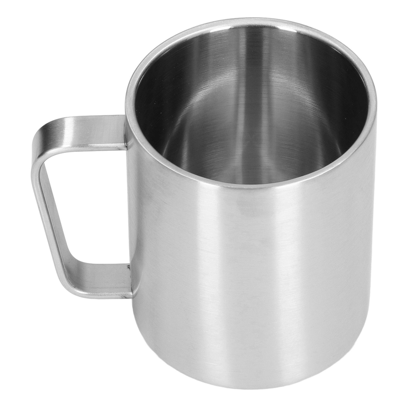 Stainless Steel Cup 300ml Capacity Double Layer Ergonomic Design Texture With Handle Coffee Mug — image 6