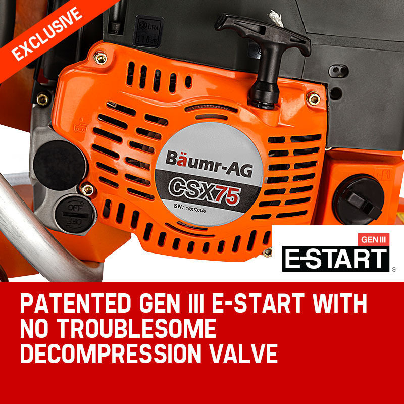 Baumr-AG 75cc Concrete Cut Off Demolition Saw Wet Demo Road Cutter Brick — image 5